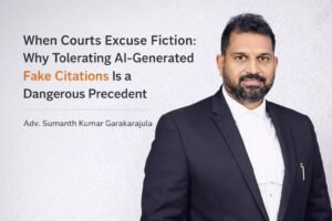 Read more about the article When Courts Excuse Fiction: Why Tolerating AI-Generated Fake Citations Is a Dangerous Precedent